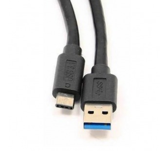 USB кабель шт.USB (A) - шт.Type-C "Cablexpert", серия Classic 0.1, QC 3.0, 3А, чёрный, коробка, 1м#1895521