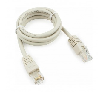 Патч-корд UTP cat 6, RJ45-RJ45  1,0м, многожильный, серый "Cablexpert"#1895516