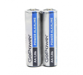 Батарейка GoPower LR06 Alkaline 1,5V (Цена за 1 шт, блистер 2шт)#1895647