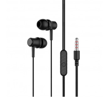 Проводные наушники 3.5 FUMIKO EP18 черные#1895570