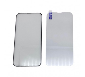 Защитное стекло 9D + стекло iPhone 13 Pro Max/14 Plus WUW тех упаковка Черный#1896466