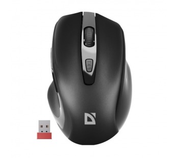 Мышь беспроводная Defender Prime MB-053 черный,6D,800-1600dpi,бесшумная, оптическая (1/40)#2107151