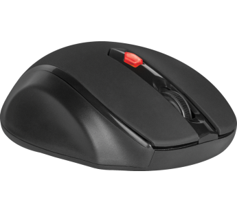 Мышь беспроводная DEFENDER Ultra MM-315, черная, 6 кнопок, 800-1600 dpi, USB. Количество кнопок: 5 + колесо-кнопка. Тип сенсора: оптический. Питание:#2135544