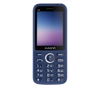 Мобильный телефон Maxvi K32 Blue (3,2"/0,3МП/1400mAh)#1897541