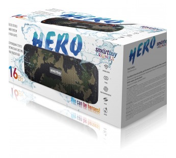 Портативная колонка Smartbuy HERO (16Вт/Bluetooth/FM/USB) камуфляж#1897566