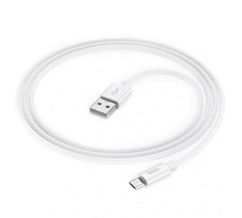 Кабель USB - Micro USB HOCO X87 "Magic silicone" (2.4А, 100см) белый#1898212