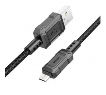 Кабель USB - Micro USB HOCO X94 "Leader" (2.4А, 100см) черный#1900355