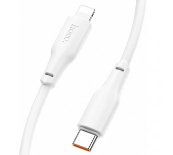 Кабель Type-C - Apple Lightning HOCO X93 Force PD 20W (2.4A, 100см) белый#1898179
