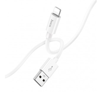 Кабель USB - Apple Lightning HOCO X87 "Magic silicone" (2.4А, 100см) белый#1898190