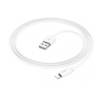 Кабель USB - Apple Lightning HOCO X87 "Magic silicone" (2.4А, 100см) белый#1898191