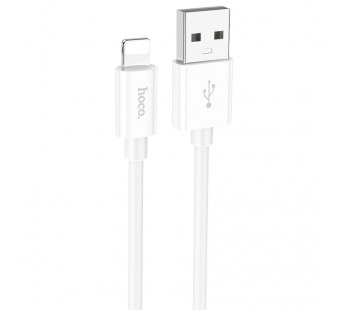 Кабель USB - Apple Lightning HOCO X87 "Magic silicone" (2.4А, 100см) белый#1986743