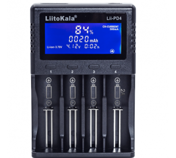Сетевое зарядное устройство LiitoKala Lii-PD4 для аккумуляторов 18650 (с дисплеем)#1941760
