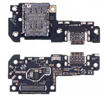 Шлейф для Xiaomi Poco X5 Pro 5G (22101320G) плата системный разъем/разъем SIM/микрофон#2133180