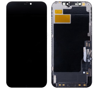 Дисплей для iPhone 12/12 Pro в сборе с тачскрином Черный (Hard OLED) - Стандарт#1900112