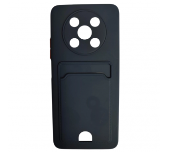 Чехол силиконовый Huawei Nova Y90 матовый цветной с визитницей темно-синий#2131031