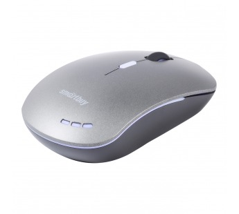 Проводная мышь Smartbuy 288-G беззвучная серый -металлик#1900825