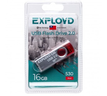 Флэш накопитель USB 16 Гб Exployd 530 (red) (220853)#1908683