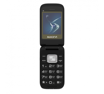 Мобильный телефон Maxvi E5 Black раскладушка (2,4"/1,3МП/1500mAh)#1903907