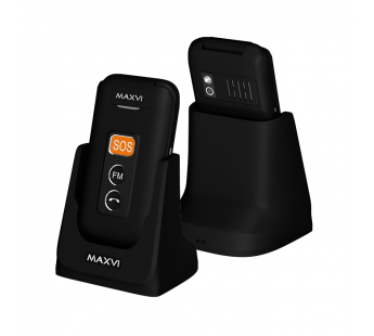 Мобильный телефон Maxvi E5 Black раскладушка (2,4"/1,3МП/1500mAh)#1903897