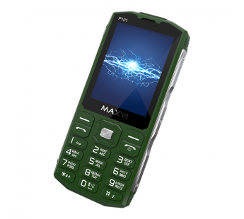 Мобильный телефон Maxvi P101 Green (2,8"/0,3МП/3800mAh)#1903973