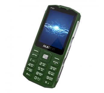 Мобильный телефон MAXVI P101 Green (2,8"/0,3МП/3800mAh)#1903973