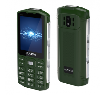 Мобильный телефон Maxvi P101 Green (2,8"/0,3МП/3800mAh)#1903915