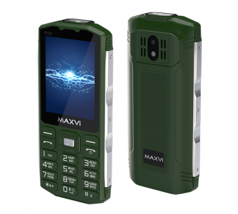 Мобильный телефон MAXVI P101 Green (2,8"/0,3МП/3800mAh)#1903915