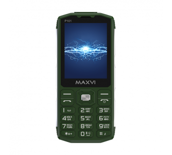 Мобильный телефон Maxvi P101 Green (2,8"/0,3МП/3800mAh)#1903970