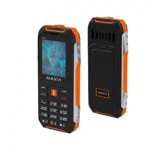 Мобильный телефон MAXVI T100 Orange (1,77"/без камеры/IP54/1500mAh)#1903925