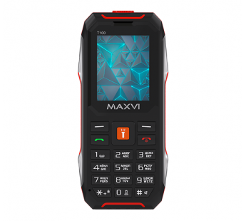 Мобильный телефон MAXVI T100 Red (1,77"/без камеры/IP54/1500mAh)#1903939