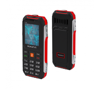 Мобильный телефон MAXVI T100 Red (1,77"/без камеры/IP54/1500mAh)#1903926