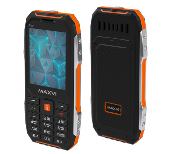 Мобильный телефон MAXVI T101 Orange (2,8"/без камеры/IP54/4000mAh)#1903871