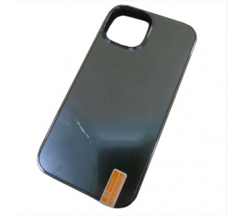 Чехол силикон-пластик iPhone 14 матовый с логотипом черный#1995609