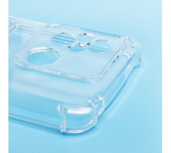 Чехол-накладка - SC276 с картхолдером для "Xiaomi Poco C55/Redmi 12C" (transparent) (220706)#2093560