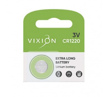 Батарейка Vixion литиевая дисковая CR1220 (блистер 1шт)#1904973