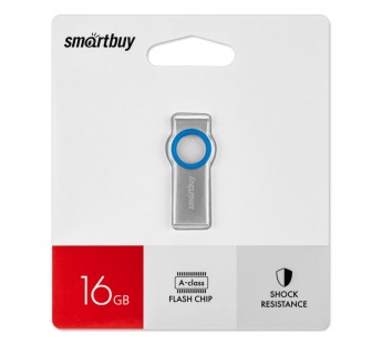 Флеш-накопитель USB 16GB Smart Buy MC2 металл синий#1909957