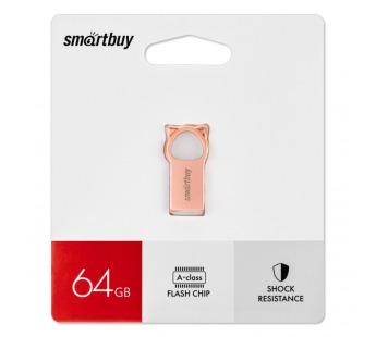 Флеш-накопитель USB 64GB Smart Buy MC5 Kitty розовый#1909993