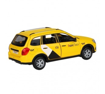 Машина "АВТОПАНОРАМА" Яндекс.Такси LADA GRANTA CROSS, желтый, 1/24, в/к 24,5*12,5*10,5 см#1974083
