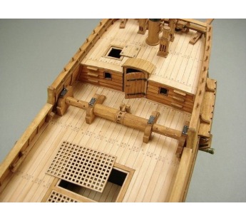 Сборная картонная модель Shipyard флейт Schwarzer Rabe (№39), 1/96#1919376