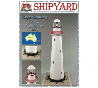 Сборная картонная модель Shipyard маяк Cape Bowling Green Lighthouse (№61), 1/72#1906291