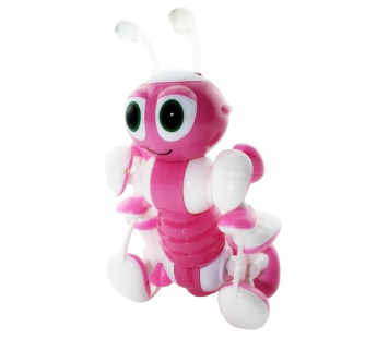 Р/У робот-муравей трансформируемый, звук, свет, танцы (розовый)#1992712