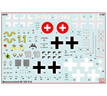 Сборная модель ZVEZDA Немецкий истребитель Мессершмитт BF-109G6, 1/48#1916517