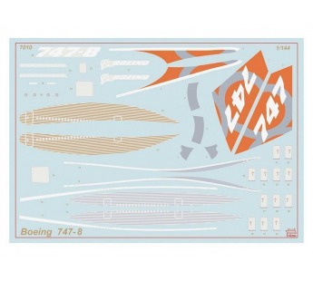 Сборная модель ZVEZDA Пассажирский авиалайнер Боинг 747-8, 1/144#1914656