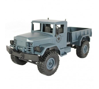 Радиоуправляемая машина MN MODEL военный грузовик (серый) 4WD 2.4G 1/16 RTR#1993525