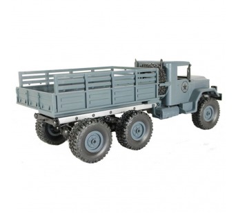 Радиоуправляемая машина MN MODEL военный грузовик (серый) 6WD 2.4G 1/16 RTR#1993604