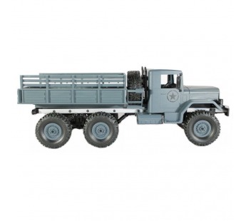 Радиоуправляемая машина MN MODEL военный грузовик (серый) 6WD 2.4G 1/16 RTR#1993605