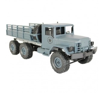 Радиоуправляемая машина MN MODEL военный грузовик (серый) 6WD 2.4G 1/16 RTR#1993606