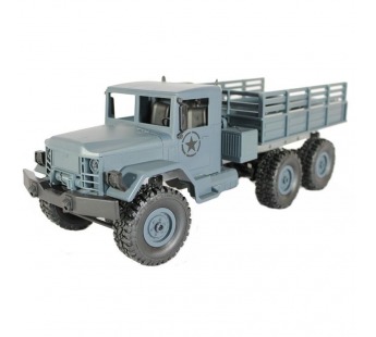 Радиоуправляемая машина MN MODEL военный грузовик (серый) 6WD 2.4G 1/16 RTR#1993607