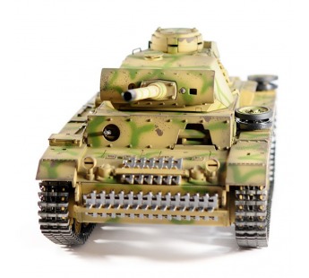 Р/У танк Taigen 1/16 Panzerkampfwagen III (Германия) дым, свет (для ИК боя) V3 2.4G RTR камуфляж#2009957