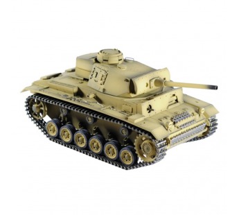 Р/У танк Taigen 1/16 Panzerkampfwagen III (Германия) дым, свет V3 2.4G RTR пустыня#2009970